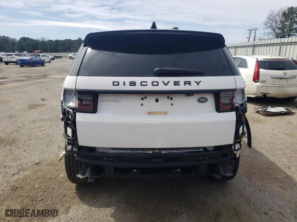 2022 Land Rover Discovery Sport SE with VIN SALCP2FX9NH910059, listed as a Copart auction lot 48117005 with 36,575 mi miles and Salvage Title. Bid and sale history available at carsss.com. Image 6.
