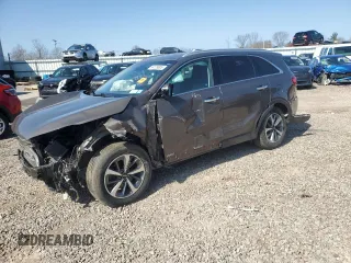 2019 Kia Sorento EX V6 with VIN 5XYPHDA59KG448467, listed as a Copart auction lot 54129805 with 57,185 mi miles and Salvage Title. Bid and sale history available at carsss.com. Image 1.