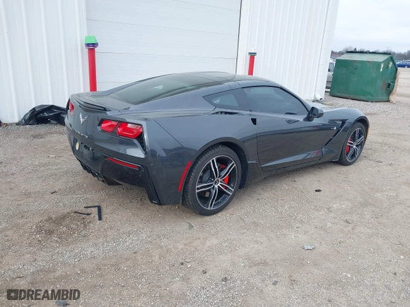 2017 Chevrolet Corvette 2LT with VIN 1G1YD2D74H5107974, listed as a IAAI auction lot 40990975 with 43,656 mi miles. Bid and sale history available at carsss.com. Image 4.