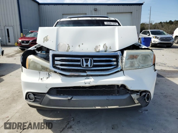 2012 Honda Pilot EX-L with VIN 5FNYF3H55CB033259, listed as a Copart auction lot 45367335 with 207,841 mi miles and Salvage Title. Bid and sale history available at DreamBid. Image 5.
