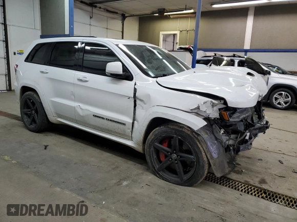 2017 Jeep Grand Cherokee SRT with VIN 1C4RJFDJ5HC939147, listed as a Copart auction lot 45664795 with 76,230 mi miles and Salvage Title. Bid and sale history available at carsss.com. Image 4.