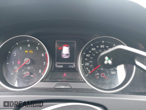 2015 Volkswagen Golf GTI S with VIN 3VW4T7AU9FM041619, listed as a IAAI auction lot 40953140 with 170,200 mi miles. Bid and sale history available at carsss.com. Image 7.