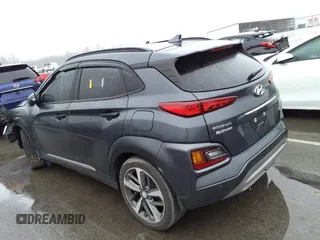 2020 Hyundai Kona Ultimate with VIN KM8K53A52LU476930, listed as a IAAI auction lot 38355576 with 39,450 mi miles. Bid and sale history available at carsss.com. Image 3.