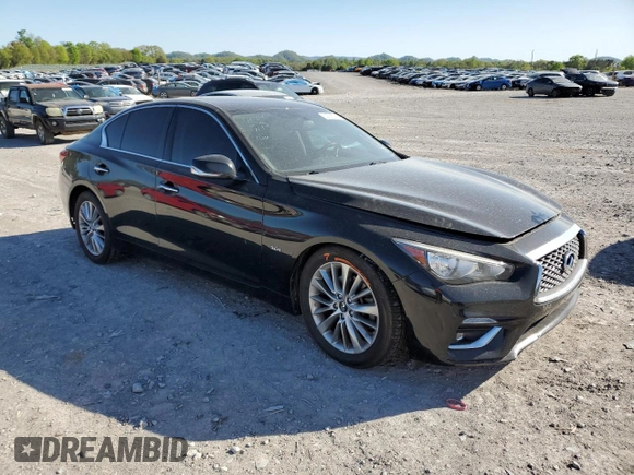 2019 Infiniti Q50 Luxe с VIN JN1EV7AP4KM516906, выставлен на аукционе Copart как лот 53291835 с пробегом 95 379 миль миль и Списание • Salvage title. История ставок и продаж доступна на DreamBid. Изображение 4.