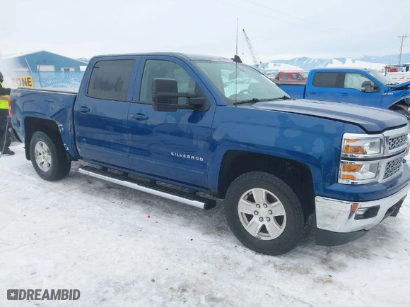 2015 Chevrolet Silverado 1500 LT with VIN 3GCUKREC5FG198758, listed as a IAAI auction lot 41573360 with 150,562 mi miles. Bid and sale history available at carsss.com. Image 1.