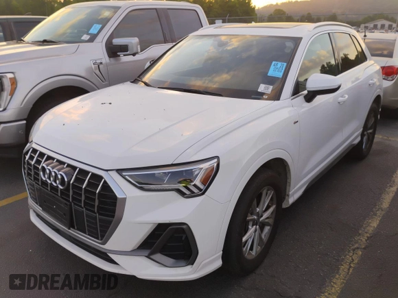 2023 Audi Q3 S line Premium with VIN WA1DECF34P1112062, listed as a IAAI auction lot 42806719 with 49,926 mi miles and . Bid and sale history available at DreamBid. Image 7.