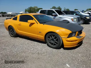 2007 Ford Mustang GT Deluxe with VIN 1ZVHT82HX75343081, listed as a Copart auction lot 52754385 with 122,369 mi miles and Salvage title. Bid and sale history available at DreamBid. Image 4.