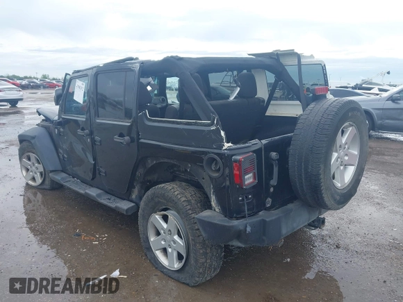 2014 Jeep Wrangler Unlimited Sport with VIN 1C4BJWDGXEL294965, listed as a IAAI auction lot 41908152 with 243,546 mi miles and . Bid and sale history available at DreamBid. Image 3.
