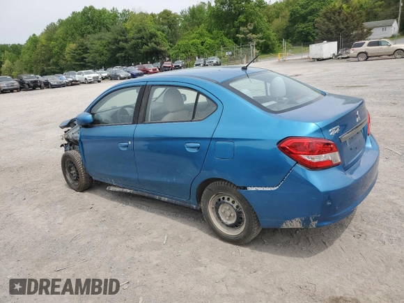 2020 Mitsubishi Mirage G4 ES with VIN ML32F3FJXLHF07752, listed as a Copart auction lot 53704634 with 62,154 mi miles. Bid and sale history available at carsss.com. Image 2.