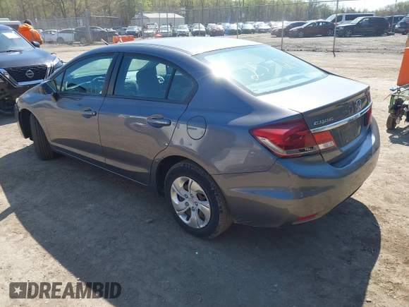 2014 Honda Civic Sedan LX with VIN 19XFB2F5XEE246121, listed as a IAAI auction lot 41997902 with 134,684 mi miles. Bid and sale history available at carsss.com. Image 3.