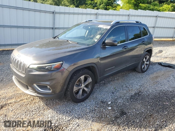 2019 Jeep Cherokee Limited z VIN 1C4PJLDB8KD454114, wystawiony jako Copart lot #57780995 z przebiegiem 125 266 mil mil oraz Szkoda całkowita • Salvage title. Historia ofert i sprzedaży dostępna na DreamBid. Obrazek 1.
