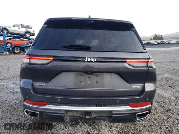 2022 Jeep Grand Cherokee Summit Reserve with VIN 1C4RJHEG8N8637493, listed as a Copart auction lot 43548675 with 37,629 mi miles and Salvage title. Bid and sale history available at DreamBid. Image 6.