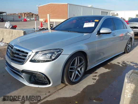 2018 Mercedes-Benz S 560 with VIN WDDUG8DB0JA369644, listed as a IAAI auction lot 41407180 with 123,254 mi miles and . Bid and sale history available at carsss.com. Image 2.