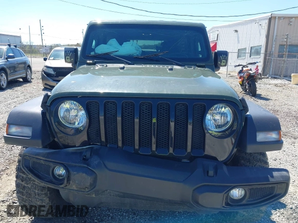 2021 Jeep Wrangler Unlimited Sport S with VIN 1C4HJXDG5MW804748, listed as a IAAI auction lot 41878895 with 35,839 mi miles and . Bid and sale history available at DreamBid. Image 12.