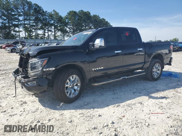 2021 Nissan Titan SL z VIN 1N6AA1ED6MN511883, wystawiony jako Copart lot #57115084 z przebiegiem 48 293 mil mil oraz Szkoda całkowita • Salvage title. Historia ofert i sprzedaży dostępna na DreamBid. Obrazek 1.