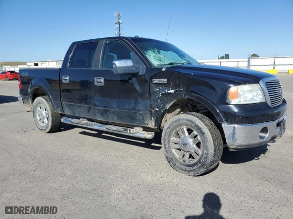 2008 Ford F-150 XLT with VIN 1FTPW14508FB42656, listed as a Copart auction lot 52547545 with 128,134 mi miles and Salvage Title. Bid and sale history available at carsss.com. Image 4.
