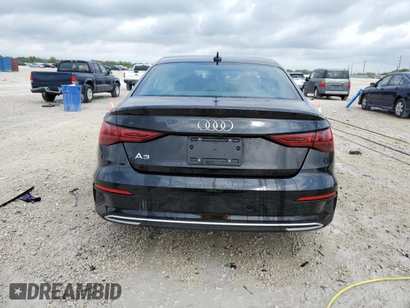 2024 Audi A3 Premium Plus with VIN WAUBUDGY0RA008488, listed as a Copart auction lot 47888515 with 5,431 mi miles and Salvage Title. Bid and sale history available at carsss.com. Image 6.
