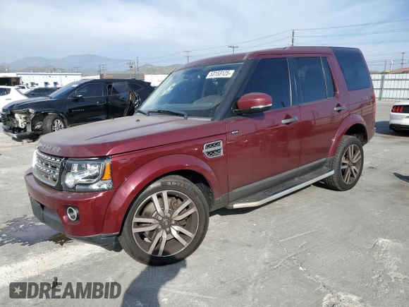 2016 Land Rover LR4 HSE with VIN SALAG2V60GA808256, listed as a Copart auction lot 53153125 with 54,287 mi miles and Salvage Title. Bid and sale history available at DreamBid. Image 1.