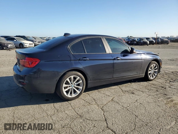 2016 BMW 3 Series 320i with VIN WBA8A9C52GK618301, listed as a Copart auction lot 48143695 with 94,799 mi miles and Salvage Title. Bid and sale history available at carsss.com. Image 3.
