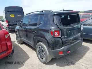 2016 Jeep Renegade Trailhawk with VIN ZACCJBCT3GPD11390, listed as a IAAI auction lot 42038160 with 91,302 mi miles and . Bid and sale history available at carsss.com. Image 3.