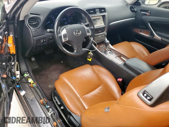 2012 Lexus IS 350 C с VIN JTHFE2C20C2507458, выставлен на аукционе Copart как лот 58151625 с пробегом 65 771 миль миль и Списание • Salvage title. История ставок и продаж доступна на DreamBid. Изображение 8.