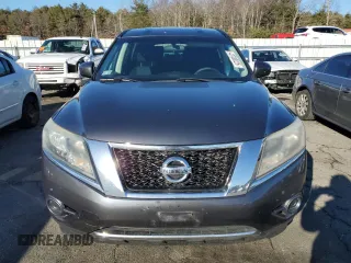 2013 Nissan Pathfinder SV with VIN 5N1AR2MM8DC670060, listed as a Copart auction lot 43708325 with 123,895 mi miles and Salvage Title. Bid and sale history available at carsss.com. Image 5.