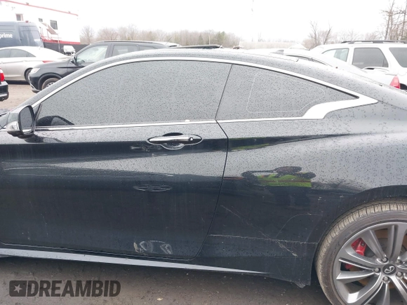 2021 Infiniti Q60 Red Sport 400 with VIN JN1FV7LL6MM560293, listed as a IAAI auction lot 41159901 with 38,172 mi miles and . Bid and sale history available at DreamBid. Image 13.