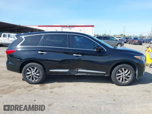 2013 Infiniti JX35 with VIN 5N1AL0MN5DC324112, listed as a IAAI auction lot 41794165 with 129,324 mi miles. Bid and sale history available at carsss.com. Image 13.