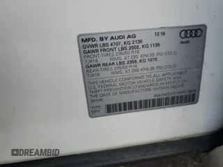 2017 Audi Q3 Premium Plus with VIN WA1HCCFS1HR013829, listed as a Copart auction lot 52827765 with 138,354 mi miles and Clean title. Bid and sale history available at DreamBid. Image 12.