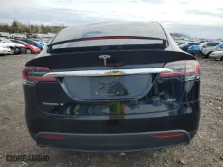 2018 Tesla Model X 75D with VIN 5YJXCAE29JF111980, listed as a Copart auction lot 51465695 with 0 mi miles and Salvage Title. Bid and sale history available at carsss.com. Image 6.