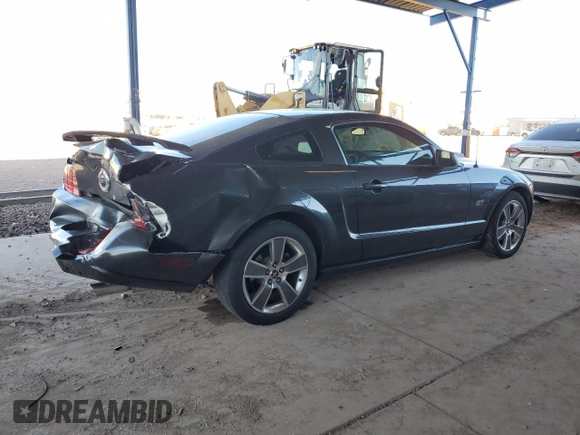 2008 Ford Mustang GT Deluxe with VIN 1ZVHT82H185168088, listed as a Copart auction lot 52916435 with 124,788 mi miles and Non Repairable. Bid and sale history available at carsss.com. Image 3.