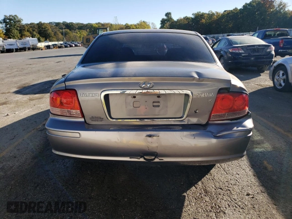 2005 Hyundai Sonata GLS with VIN KMHWF35H45A158878, listed as a Copart auction lot 76386204 with 117,846 mi miles and Salvage Title. Bid and sale history available at carsss.com. Image 6.