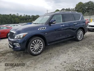 2015 Infiniti QX80 with VIN JN8AZ2NC6F9371228, listed as a Copart auction lot 70456194 with 95,979 mi miles and Salvage Title. Bid and sale history available at carsss.com. Image 1.