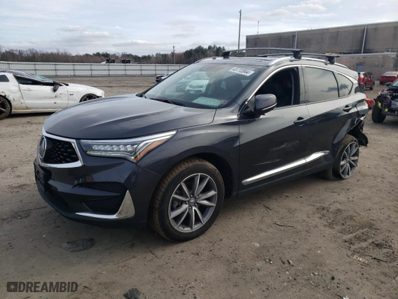 2019 Acura RDX w/Technology Pkg with VIN 5J8TC2H50KL036404, listed as a Copart auction lot 72705234 with 95,985 mi miles and Salvage Title. Bid and sale history available at carsss.com. Image 1.