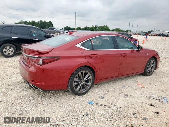 2021 Lexus ES 350 F Sport with VIN 58AGZ1B13MU089694, listed as a Copart auction lot 59412925 with 46,551 mi miles and Clean title. Bid and sale history available at DreamBid. Image 3.