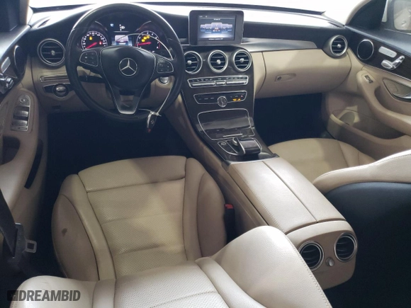 2015 Mercedes-Benz C-Class C 300 with VIN 55SWF4JB6FU082258, listed as a Copart auction lot 83518404 with 122,865 mi miles and Salvage Title. Bid and sale history available at carsss.com. Image 8.