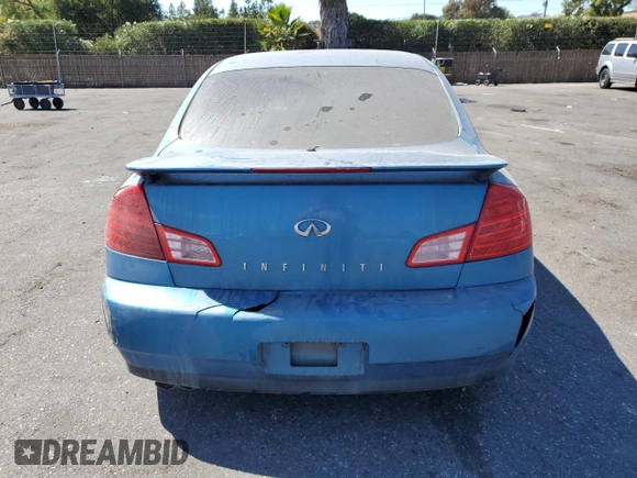 2003 Infiniti G35 w/Leather with VIN JNKCV51E43M304708, listed as a Copart auction lot 72545204 with 197,480 mi miles and Salvage Title. Bid and sale history available at DreamBid. Image 6.