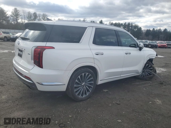 2023 Hyundai Palisade Limited z VIN KM8R5DGE7PU533771, wystawiony jako Copart lot #46678495 z przebiegiem 58 635 mil mil oraz Szkoda całkowita • Salvage title. Historia ofert i sprzedaży dostępna na DreamBid. Obrazek 3.
