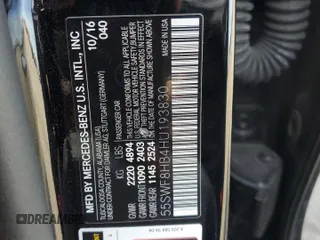 2017 Mercedes-Benz C 63 S AMG с VIN 55SWF8HB4HU193830, выставлен на аукционе Copart как лот 49514715 с пробегом 67 199 миль миль и Списание • Salvage title. История ставок и продаж доступна на DreamBid. Изображение 12.