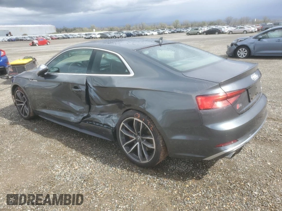 2018 Audi S5 Premium Plus z VIN WAUP4AF5XJA011320, wystawiony jako Copart lot #49507265 z przebiegiem 32 228 mil mil oraz Szkoda całkowita • Salvage title. Historia ofert i sprzedaży dostępna na DreamBid. Obrazek 2.