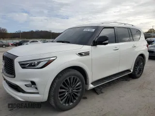 2024 Infiniti QX80 SENSORY with VIN JN8AZ2BE6R9332097, listed as a Copart auction lot 82821664 with 12,328 mi miles and Salvage Title. Bid and sale history available at carsss.com. Image 1.