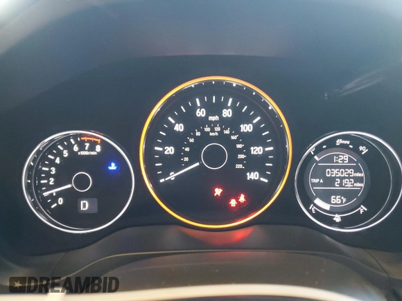 2018 Honda HR-V EX-L Navi with VIN 3CZRU6H71JM727818, listed as a Copart auction lot 48419055 with 35,029 mi miles and Salvage Title. Bid and sale history available at carsss.com. Image 9.