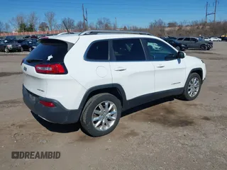 2015 Jeep Cherokee Limited with VIN 1C4PJMDB2FW545430, listed as a IAAI auction lot 41822780 with 135,639 mi miles. Bid and sale history available at carsss.com. Image 4.