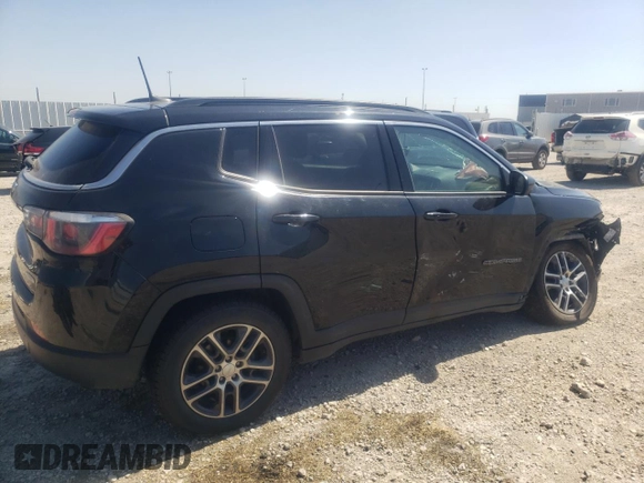 2018 Jeep Compass Altitude with VIN 3C4NJDBBXJT493439, listed as a Copart auction lot 58664835 with 96,928 mi miles and Salvage title. Bid and sale history available at DreamBid. Image 3.