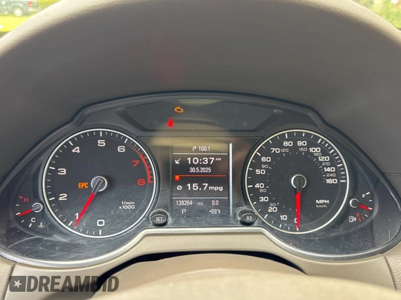 2013 Audi Q5 Premium Plus with VIN WA1LFAFP9DA069222, listed as a Copart auction lot 59287815 with 138,264 mi miles and Clean title. Bid and sale history available at DreamBid. Image 8.