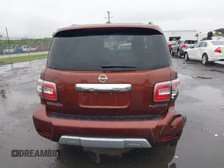 2018 Nissan Armada Platinum with VIN JN8AY2NE6J9731093, listed as a IAAI auction lot 42313252 with 125,617 mi miles and . Bid and sale history available at DreamBid. Image 16.