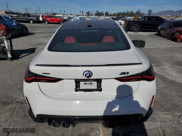 2023 BMW M4 Competition xDrive with VIN WBS43AZ02PCL59627, listed as a Copart auction lot 41871475 with NaN miles and Salvage Title. Bid and sale history available at carsss.com. Image 6.