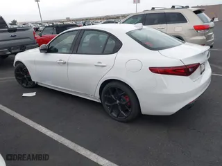 2020 Alfa Romeo Giulia with VIN ZARFAMAN5L7625150, listed as a IAAI auction lot 41799083 with 8,107 mi miles. Bid and sale history available at carsss.com. Image 3.