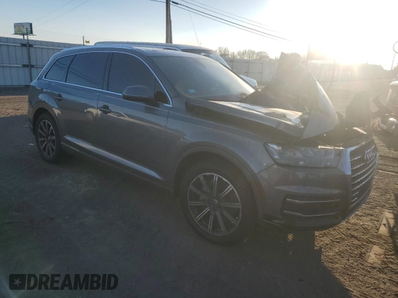 2017 Audi Q7 Premium Plus with VIN WA1LAAF77HD022306, listed as a Copart auction lot 47465505 with 0 mi miles and Non Repairable. Bid and sale history available at carsss.com. Image 4.
