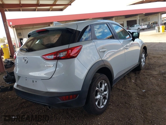 2019 Mazda CX-3 Sport with VIN JM1DKFB79K1400841, listed as a IAAI auction lot 41653084 with 77,210 mi miles. Bid and sale history available at carsss.com. Image 4.